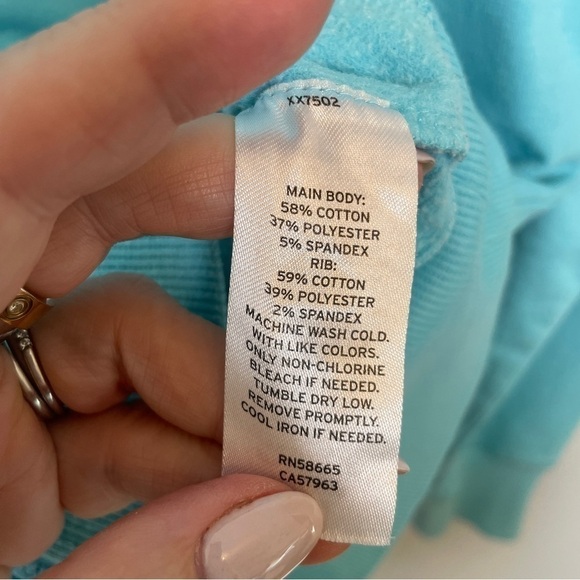 Z by Zella Aqua/Turquoise Full Zip Hoodie w/Two Side Pockets Tab Zip Cover Sz XS - Picture 12 of 13